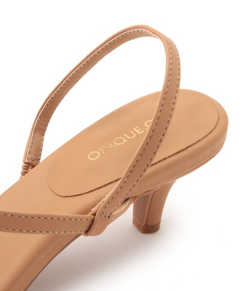 OPAQUE.CLIP（オペークドットクリップ）の「◆スクエアトゥナローストラップサンダル【WEB限定サイズ】（サンダル・レディース・オフホワイト/パープル/ベージュ・02/03/01）」の9枚目の写真