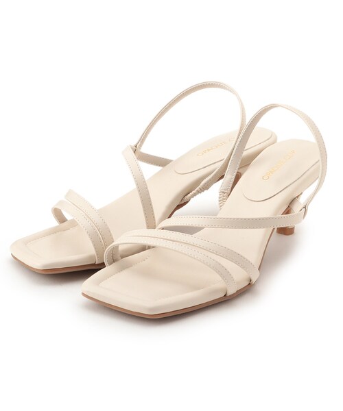 OPAQUE.CLIP（オペークドットクリップ）の「◆スクエアトゥナローストラップサンダル【WEB限定サイズ】（サンダル・レディース・オフホワイト/パープル/ベージュ・02/03/01）」の10枚目の写真