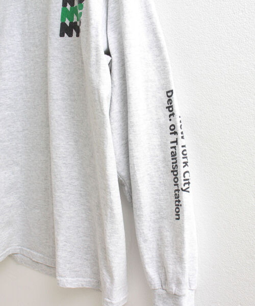 GOOD ROCK SPEED（グッドロックスピード）の「【GOOD ROCK SPEED/グッドロックスピード】NYC（City of NY）ロンT（Tシャツ/カットソー・メンズ・ホワイト/アッシュグレー・MEDIUM/LARGE）」の8枚目の写真
