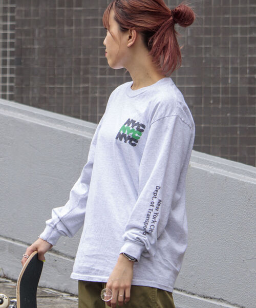 GOOD ROCK SPEED（グッドロックスピード）の「【GOOD ROCK SPEED/グッドロックスピード】NYC（City of NY）ロンT（Tシャツ/カットソー・メンズ・ホワイト/アッシュグレー・MEDIUM/LARGE）」の17枚目の写真