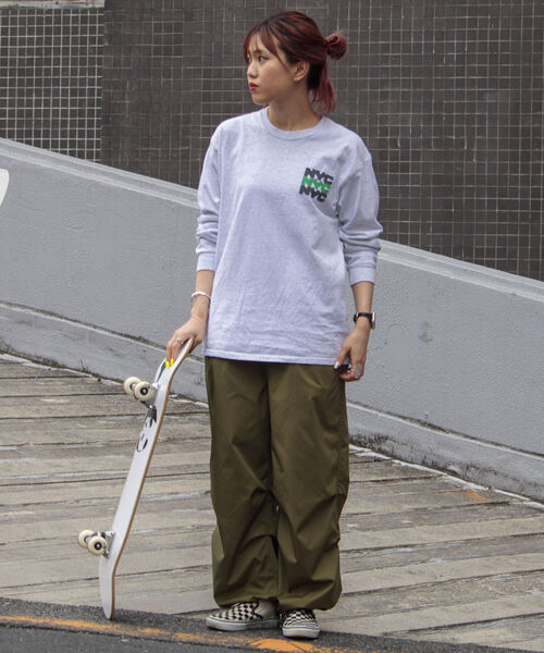 GOOD ROCK SPEED（グッドロックスピード）の「【GOOD ROCK SPEED/グッドロックスピード】NYC（City of NY）ロンT（Tシャツ/カットソー・メンズ・ホワイト/アッシュグレー・MEDIUM/LARGE）」の20枚目の写真