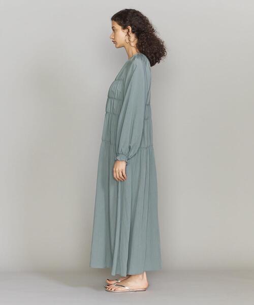 BEAUTY&YOUTH UNITED ARROWS（ビューティーアンドユースユナイテッドアローズ）の「BY シャーリング マキシワンピース（ワンピース・レディース・ブラック/ライム/イエロー・S/M）」の8枚目の写真