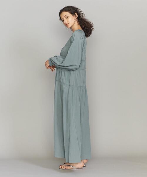 BEAUTY&YOUTH UNITED ARROWS（ビューティーアンドユースユナイテッドアローズ）の「BY シャーリング マキシワンピース（ワンピース・レディース・ブラック/ライム/イエロー・S/M）」の11枚目の写真