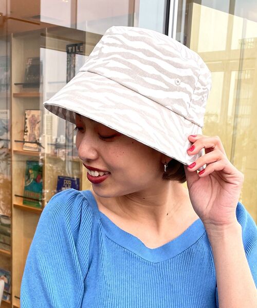 OPAQUE.CLIP（オペークドットクリップ）の「◆柄バケハ（ハット・レディース・ホワイト系3/ブラック系・00）」の8枚目の写真