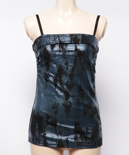 TORNADO MART（トルネードマート）の「【LADIES'】TORNADO MART∴クラウドフォイルキャミソール（キャミソール・レディース・ホワイト/ブラック・F）」の2枚目の写真