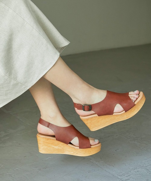 Fashion Letter（ファッションレター）の「日本製厚底バックベルトサボサンダル 痛くないサンダル（サンダル・レディース・ホワイト/ブラック/キャメル・LL/S/M/L）」の20枚目の写真