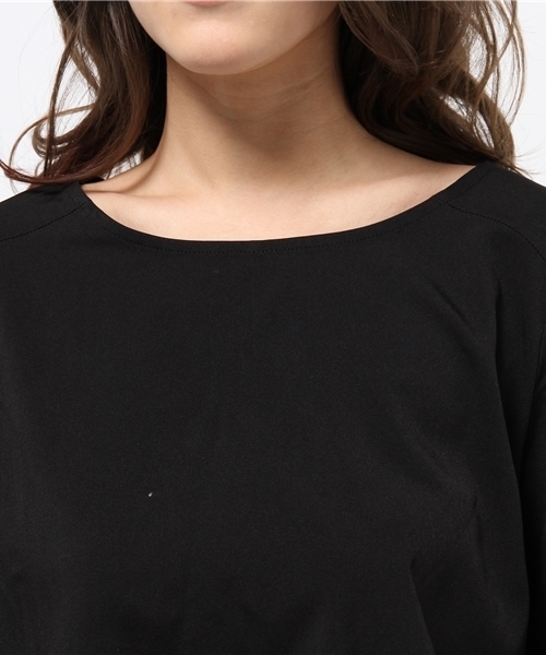 OUTLET（アウトレット）の「【CAPRICIEUX LE'MAGE】7分袖コンビネゾン（サロペット/オーバーオール・レディース・ベージュ/ブラック・FREE）」の6枚目の写真