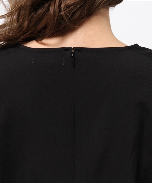 OUTLET（アウトレット）の「【CAPRICIEUX LE'MAGE】7分袖コンビネゾン（サロペット/オーバーオール・レディース・ベージュ/ブラック・FREE）」の7枚目の写真