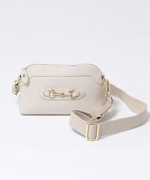 AULENTTI（オウレンティ）の「【AULENTTI/ オーレンティ】◇【WEB限定】ビットパーツミニポシェット（ショルダーバッグ・レディース・ブラック/ブラウン/オフホワイト・FREE）」の2枚目の写真