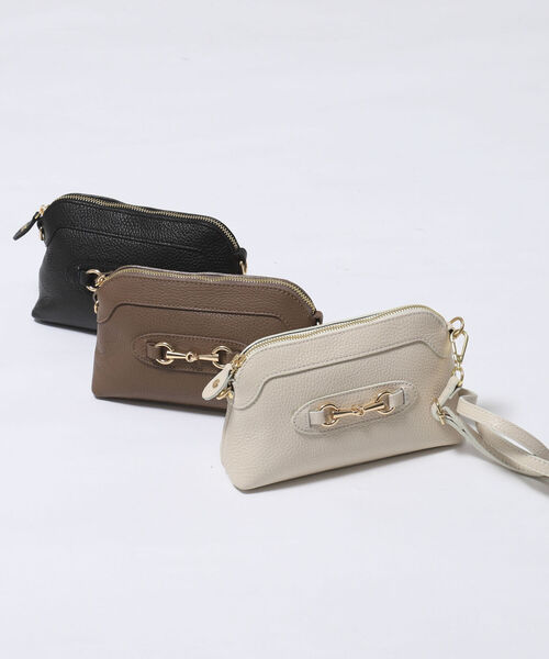 AULENTTI（オウレンティ）の「【AULENTTI/ オーレンティ】◇【WEB限定】ビットパーツミニポシェット（ショルダーバッグ・レディース・ブラック/ブラウン/オフホワイト・FREE）」の12枚目の写真