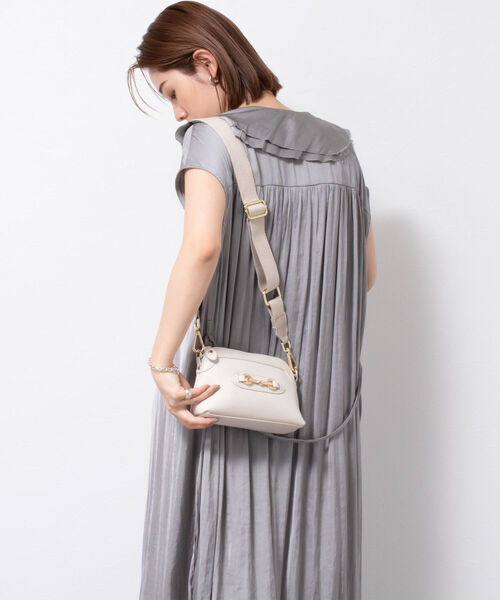 AULENTTI（オウレンティ）の「【AULENTTI/ オーレンティ】◇【WEB限定】ビットパーツミニポシェット（ショルダーバッグ・レディース・ブラック/ブラウン/オフホワイト・FREE）」の13枚目の写真