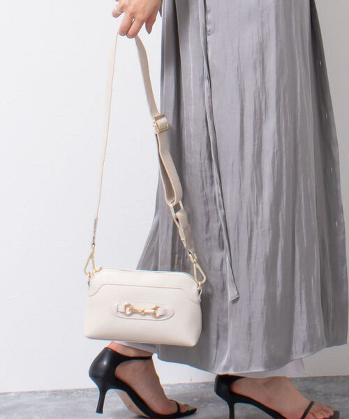 AULENTTI（オウレンティ）の「【AULENTTI/ オーレンティ】◇【WEB限定】ビットパーツミニポシェット（ショルダーバッグ・レディース・ブラック/ブラウン/オフホワイト・FREE）」の11枚目の写真