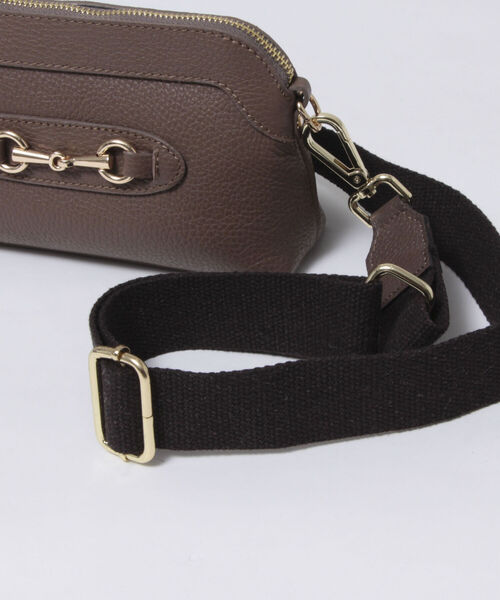 AULENTTI（オウレンティ）の「【AULENTTI/ オーレンティ】◇【WEB限定】ビットパーツミニポシェット（ショルダーバッグ・レディース・ブラック/ブラウン/オフホワイト・FREE）」の8枚目の写真