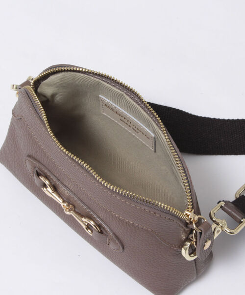 AULENTTI（オウレンティ）の「【AULENTTI/ オーレンティ】◇【WEB限定】ビットパーツミニポシェット（ショルダーバッグ・レディース・ブラック/ブラウン/オフホワイト・FREE）」の10枚目の写真