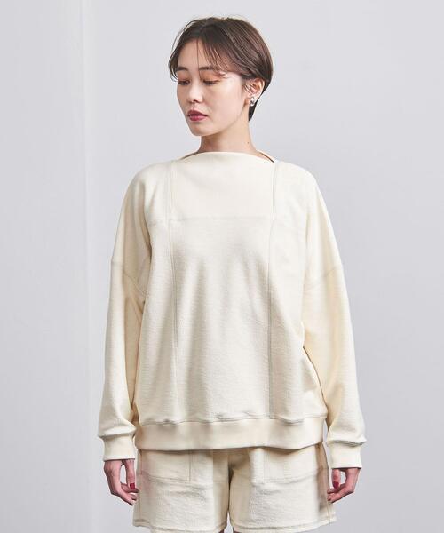 BASERANGE（ベースレンジ）の「＜BASERANGE＞COBBLE スウェット（スウェット・レディース・オフホワイト・XS）」の2枚目の写真