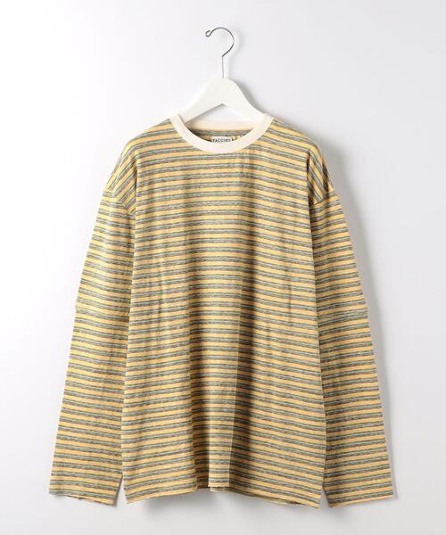 ＜FACCIES＞ VTG BORDER LONG SLEEVE/カットソー