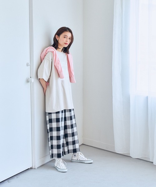 studio CLIP（スタディオクリップ）の「【撥水】ワイドパンツ（その他パンツ・レディース・ブラック/ベージュ/カーキ/その他1・MEDIUM/LARGE/X-LARGE/XX-LARGE/XXX-LARGE）」の6枚目の写真