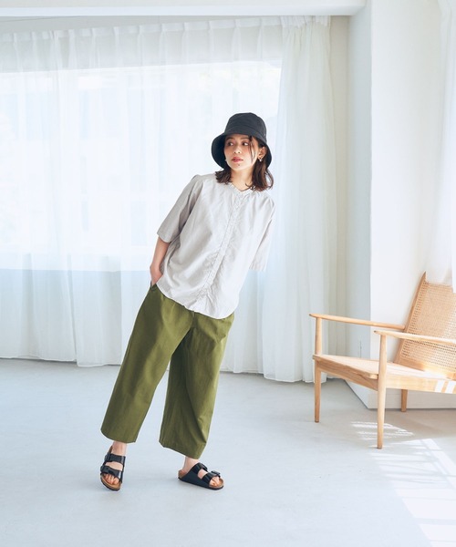 studio CLIP（スタディオクリップ）の「【撥水】ワイドパンツ（その他パンツ・レディース・ブラック/ベージュ/カーキ/その他1・MEDIUM/LARGE/X-LARGE/XX-LARGE/XXX-LARGE）」の10枚目の写真