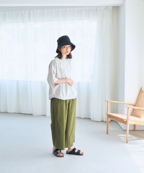 studio CLIP（スタディオクリップ）の「【撥水】ワイドパンツ（その他パンツ・レディース・ブラック/ベージュ/カーキ/その他1・MEDIUM/LARGE/X-LARGE/XX-LARGE/XXX-LARGE）」の12枚目の写真