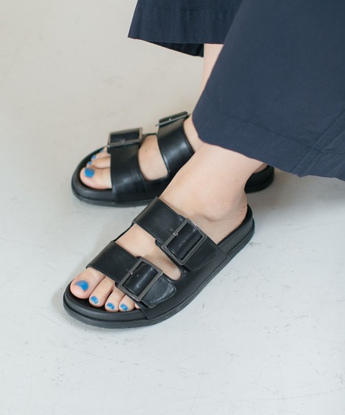 PBLIM（ページボーイリム）の「PAGEBOYLIM/ダブルベルトサンダル（サンダル・レディース・ブラック/ゼブラ・MEDIUM/X-LARGE）」の15枚目の写真