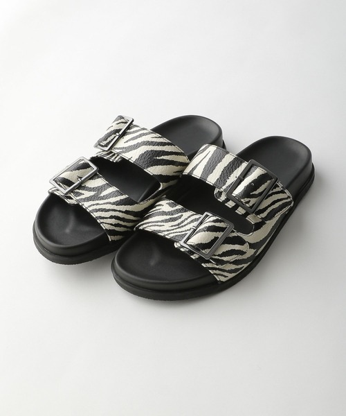 PBLIM（ページボーイリム）の「PAGEBOYLIM/ダブルベルトサンダル（サンダル・レディース・ブラック/ゼブラ・MEDIUM/X-LARGE）」の17枚目の写真