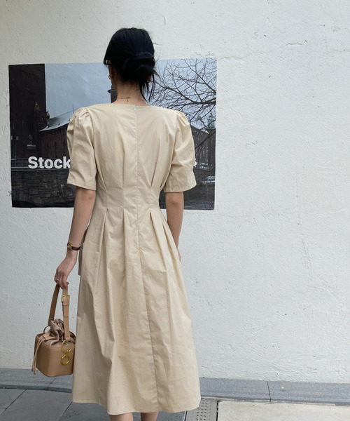 emi+(エミプラス)の「ウエストタックワンピース(ワンピース・レディース・ブルー/キャメル・S/M)」の8枚目の写真