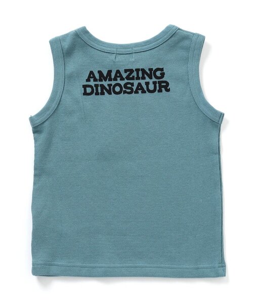 F.O.KIDS（エフオーキッズ）の「DINOSAUR タンクトップ（タンクトップ・キッズ・グレー/カーキ/オレンジ/ブルー・120/130/100/110/90/140/95/80）」の5枚目の写真
