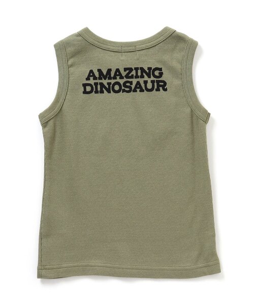 F.O.KIDS（エフオーキッズ）の「DINOSAUR タンクトップ（タンクトップ・キッズ・グレー/カーキ/オレンジ/ブルー・120/130/100/110/90/140/95/80）」の7枚目の写真