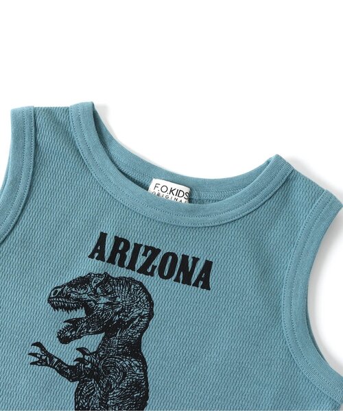 F.O.KIDS（エフオーキッズ）の「DINOSAUR タンクトップ（タンクトップ・キッズ・グレー/カーキ/オレンジ/ブルー・120/130/100/110/90/140/95/80）」の9枚目の写真