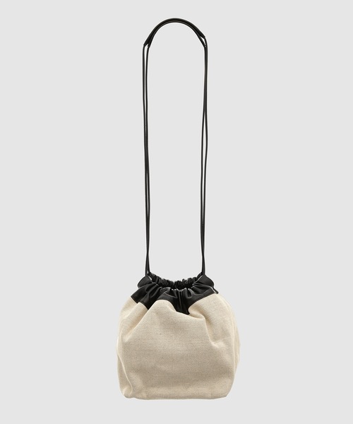 JIL SANDER（ジルサンダー）の「DRAWSTRING SM CROSSBODY（ショルダーバッグ・レディース・ホワイト系・U）」の2枚目の写真