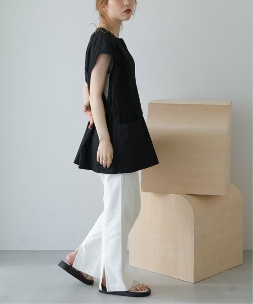 RAY CASSIN（レイカズン）の「ミリタリーノーカラーベスト（ベスト・レディース・ブラック/カーキ/キナリ・FREE）」の20枚目の写真