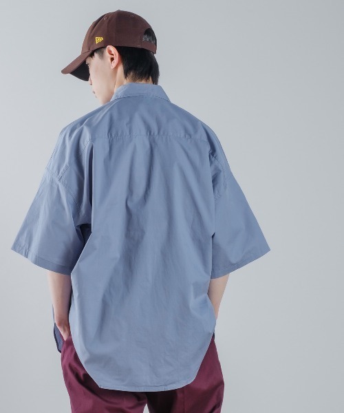 improves（インプローブス）の「ロゴワッペン ブロード ビッグサイズ 半袖シャツ（シャツ/ブラウス・メンズ・ホワイト/サックスブルー/グリーン・MEDIUM/LARGE/X-LARGE）」の15枚目の写真