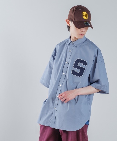 improves（インプローブス）の「ロゴワッペン ブロード ビッグサイズ 半袖シャツ（シャツ/ブラウス・メンズ・ホワイト/サックスブルー/グリーン・MEDIUM/LARGE/X-LARGE）」の13枚目の写真