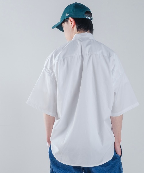 improves（インプローブス）の「ロゴワッペン ブロード ビッグサイズ 半袖シャツ（シャツ/ブラウス・メンズ・ホワイト/サックスブルー/グリーン・MEDIUM/LARGE/X-LARGE）」の12枚目の写真