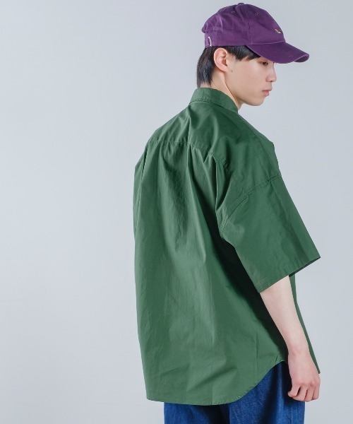 improves（インプローブス）の「ロゴワッペン ブロード ビッグサイズ 半袖シャツ（シャツ/ブラウス・メンズ・ホワイト/サックスブルー/グリーン・MEDIUM/LARGE/X-LARGE）」の10枚目の写真