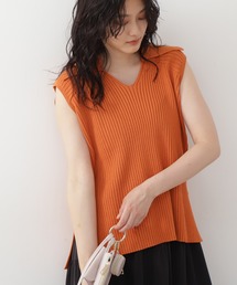 N.（N. Natural Beauty Basic） | ◆襟付リブニット(ニット/セーター)