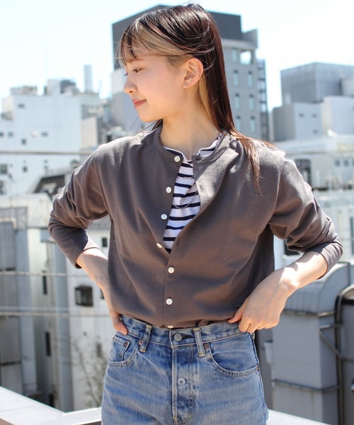ORCIVAL オーシバル ノーカラーJKT カーディガン サイズ4 bee etre_or-c0357cut