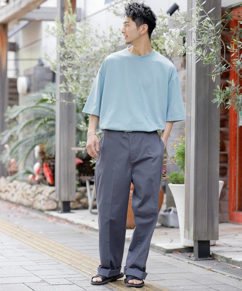 ADMIX/ATELIER SAB MEN(アドミックスアトリエサブメン)の「コットンツイル / カラー ワイドパンツ(スラックス・メンズ・ワインレッド/チャコールグレー/マスタード/グリーン/ブラック・52/48/50)」の21枚目の写真