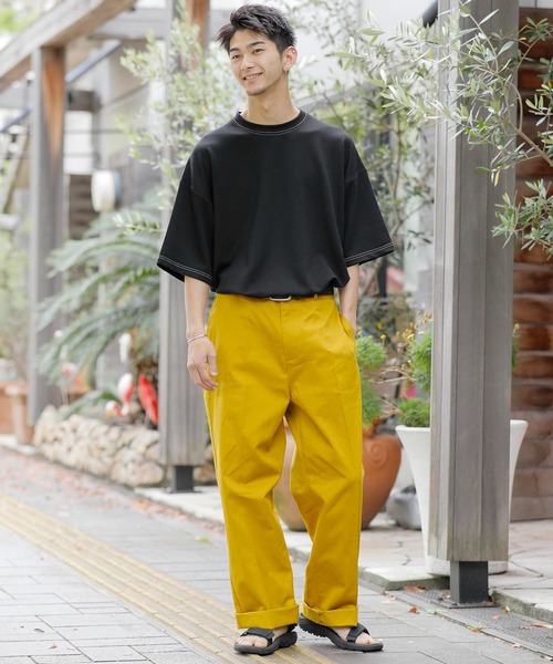 ADMIX/ATELIER SAB MEN(アドミックスアトリエサブメン)の「コットンツイル / カラー ワイドパンツ(スラックス・メンズ・ワインレッド/チャコールグレー/マスタード/グリーン/ブラック・52/48/50)」の19枚目の写真