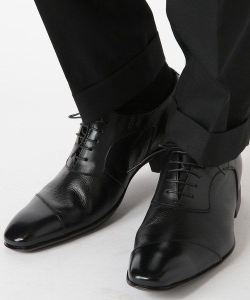 CROWDED CLOSET（クラウデッドクローゼット）の「ストレートチップ 内羽コンフォートビジネスシューズ（ドレスシューズ・メンズ・ブラック/ダークブラウン・02/03/01）」の4枚目の写真