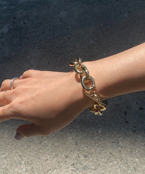 DouDou（ドゥドゥ）の「リングバーブレス（ブレスレット・レディース・シルバー/ゴールド・FREE）」の2枚目の写真