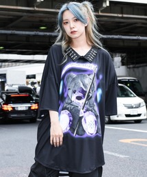 TRAVAS TOKYO | 『TRAVAS TOKYO/トラバス トーキョー』The grim reaper bear collared BIG H/S Tee/死神くま安ピンデザイン襟付き半袖Tシャツ(Tシャツ/カットソー)