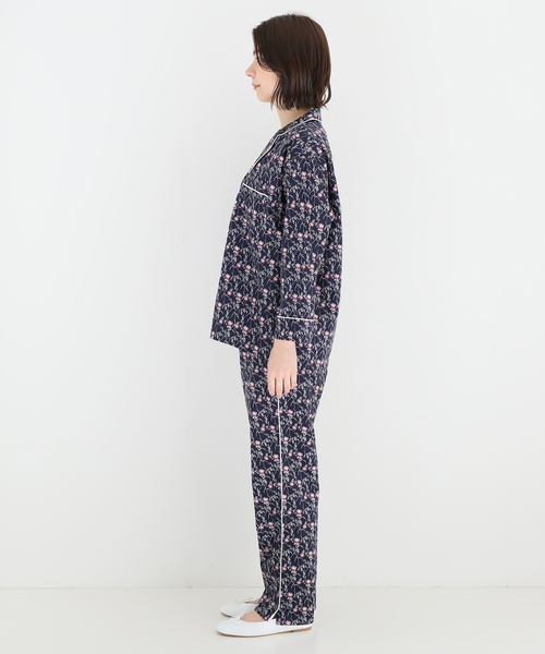 SLEEPY JONES（スリーピージョーンズ）の「【Sleepy Jones/スリーピージョーンズ】MARINA PAJAMA SET PINK BERR：パジャマセット（シャツ/ブラウス・レディース・ダークブルー・MEDIUM）」の11枚目の写真