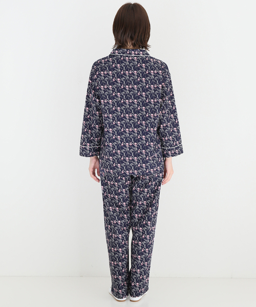 SLEEPY JONES（スリーピージョーンズ）の「【Sleepy Jones/スリーピージョーンズ】MARINA PAJAMA SET PINK BERR：パジャマセット（シャツ/ブラウス・レディース・ダークブルー・MEDIUM）」の12枚目の写真