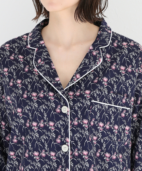 SLEEPY JONES（スリーピージョーンズ）の「【Sleepy Jones/スリーピージョーンズ】MARINA PAJAMA SET PINK BERR：パジャマセット（シャツ/ブラウス・レディース・ダークブルー・MEDIUM）」の16枚目の写真