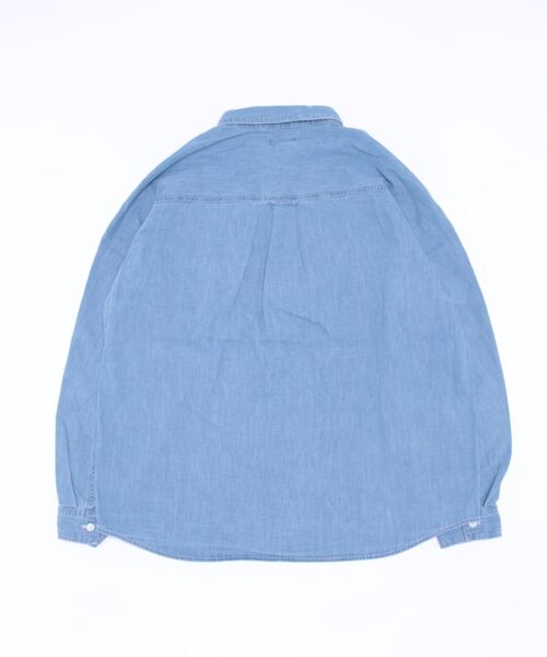 LOWRYS FARM（ローリーズファーム）の「ライトデニムシャツジャケット　353994（デニムジャケット・メンズ・ネイビー/ブルー・MEDIUM/LARGE）」の3枚目の写真