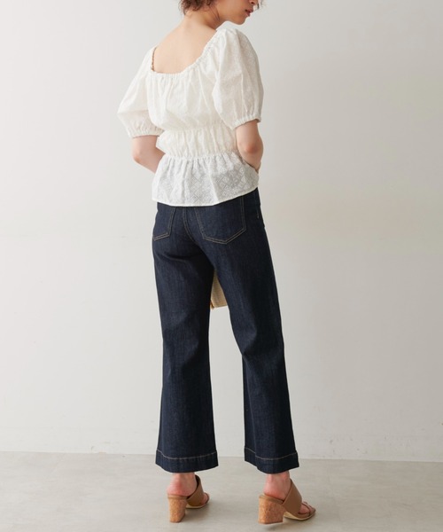 FREE'S MART(フリーズマート)の「【Sシリーズ対応】ベーシックワイドデニム(デニムパンツ・レディース・ダークネイビー/ブルー系その他3/インディゴブルー・MEDIUM/X-SMALL/SMALL)」の8枚目の写真