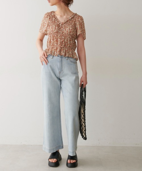 FREE'S MART(フリーズマート)の「【Sシリーズ対応】ベーシックワイドデニム(デニムパンツ・レディース・ダークネイビー/ブルー系その他3/インディゴブルー・MEDIUM/X-SMALL/SMALL)」の15枚目の写真