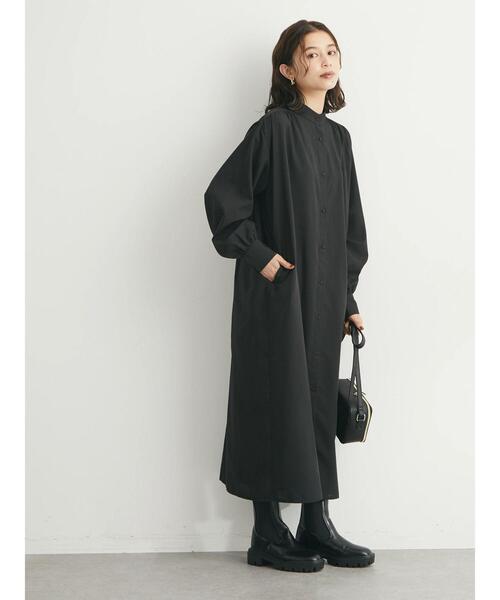 Green　Parks（グリーンパークス）の「スタンドカラーボリュームシャツワンピース（ワンピース・レディース・ブラック/イエロー/グリーン/その他14・FREE）」の22枚目の写真