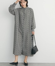 Green　Parks | スタンドカラーボリュームシャツワンピース(ワンピース)